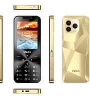 vmax V18 plus Super look Feature Mobile Phone 2.8 iches display with one years warranty  ( Rose Glod )