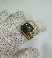 Turkis ring-তুর্কি রত্ন পাথর কালার চেঞ্জিং আংটি --কোড 11