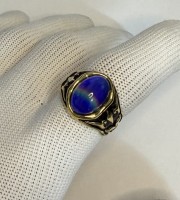 Turkis ring-তুর্কি রত্ন পাথর কালার চেঞ্জিং আংটি --কোড 13